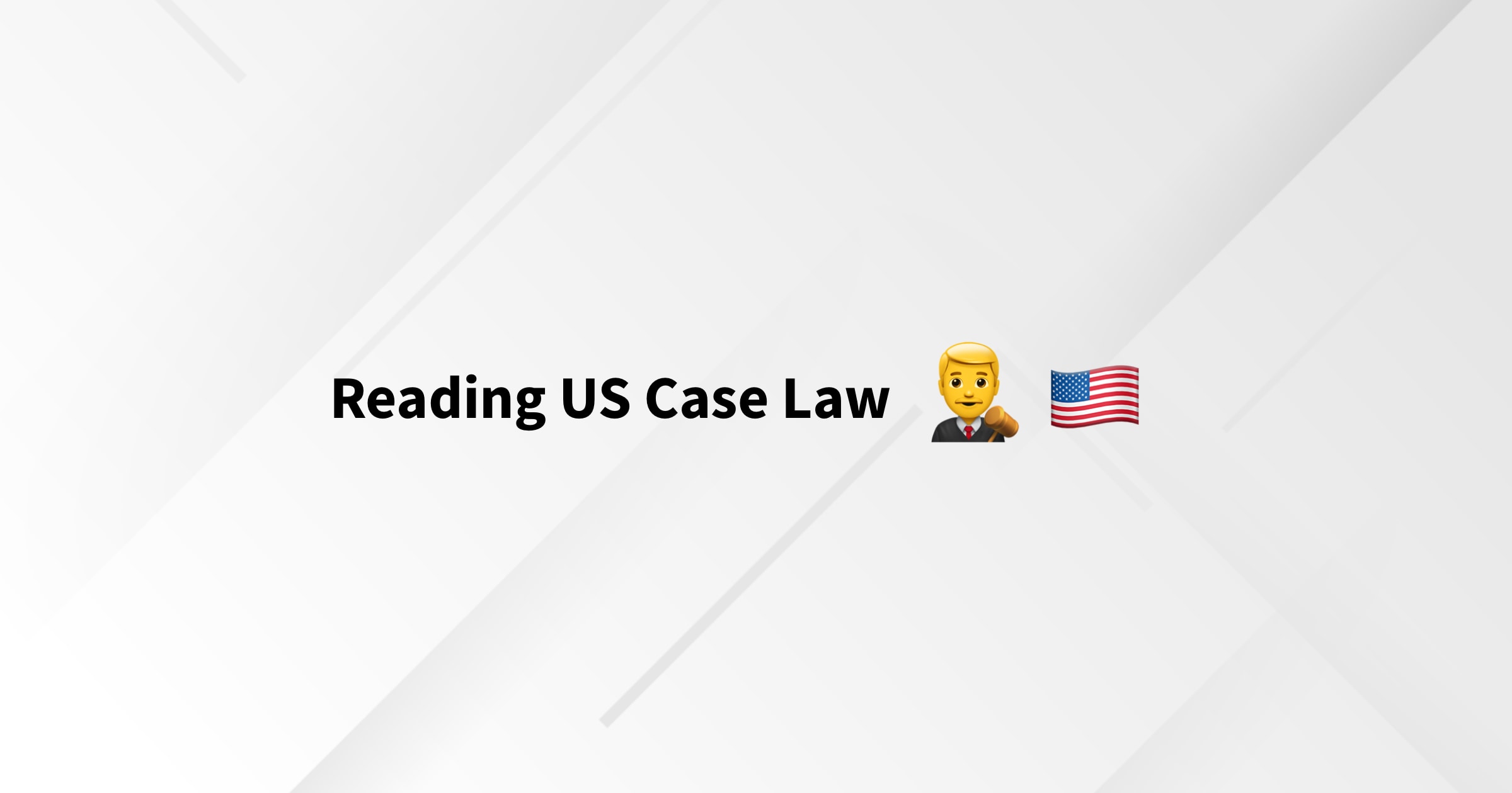 US CASE LAW
